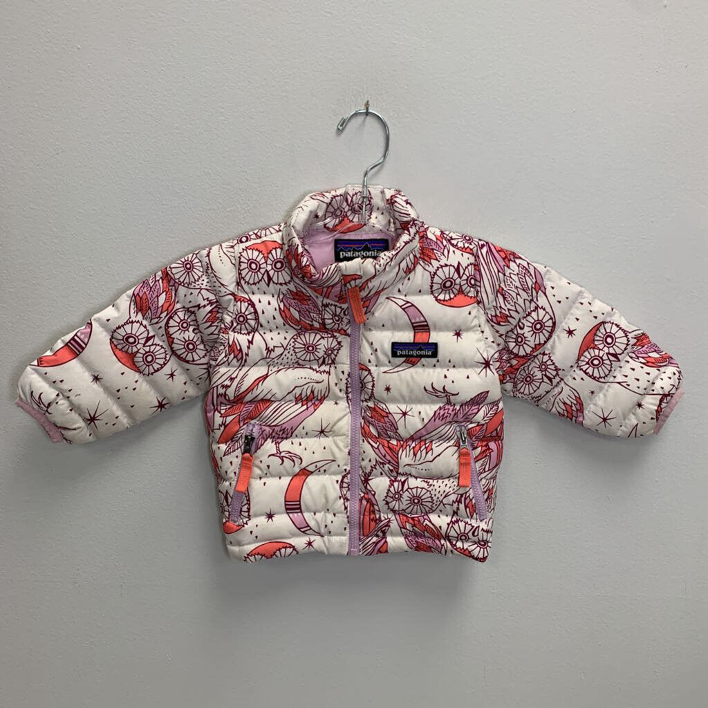 3-6M: Baby Down Sweater - Owls
