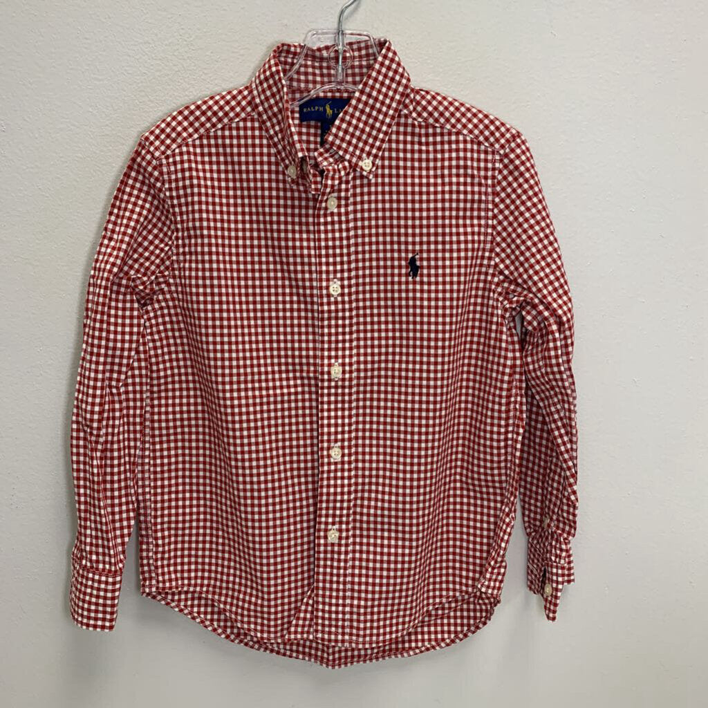 5: Gingham Plaid Cotton Shirt