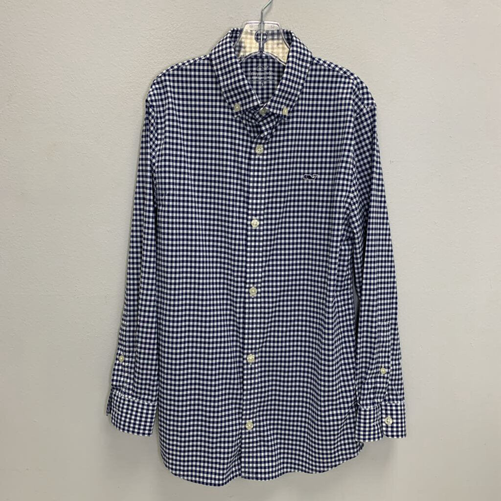 8-10: Gingham Plaid Performance Shirt