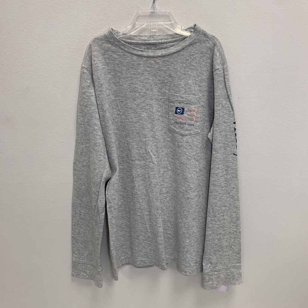 8-10: Long Sleeve Pocket T-Shirt - USA Hockey Time