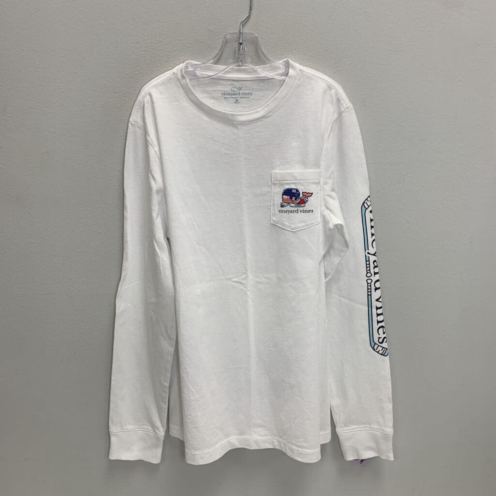 12-14: Long Sleeve Pocket T-Shirt - Hockey Time