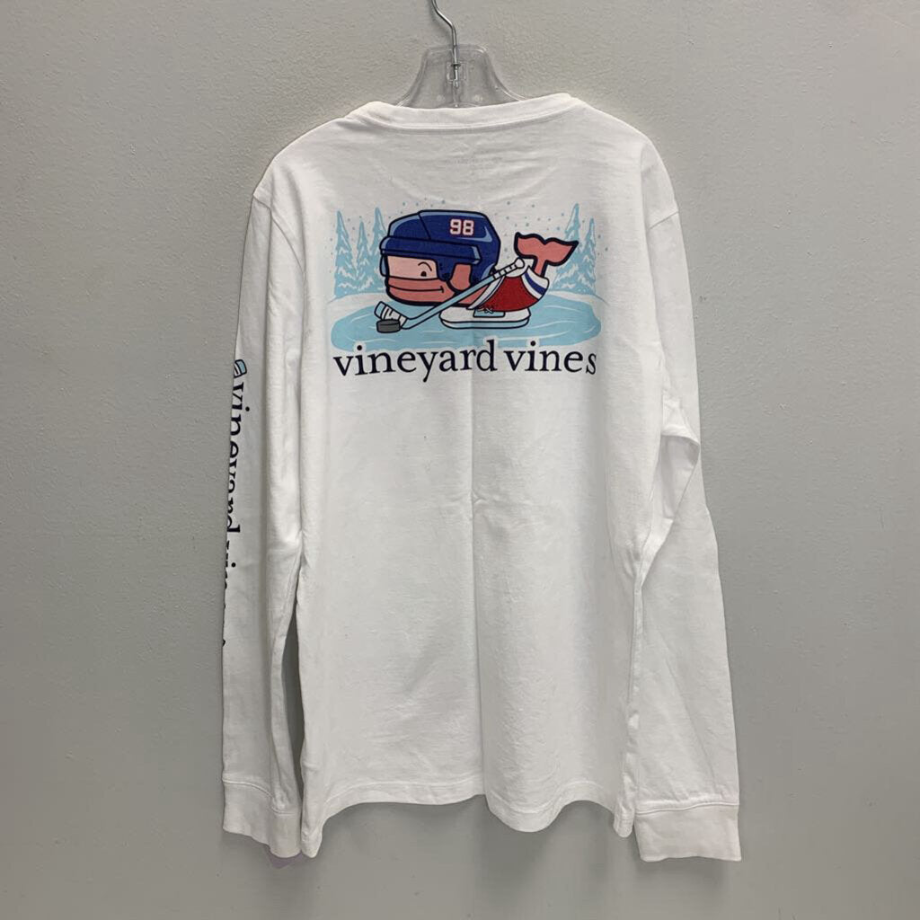12-14: Long Sleeve Pocket T-Shirt - Hockey Time