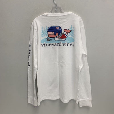12-14: Long Sleeve Pocket T-Shirt - Hockey Time