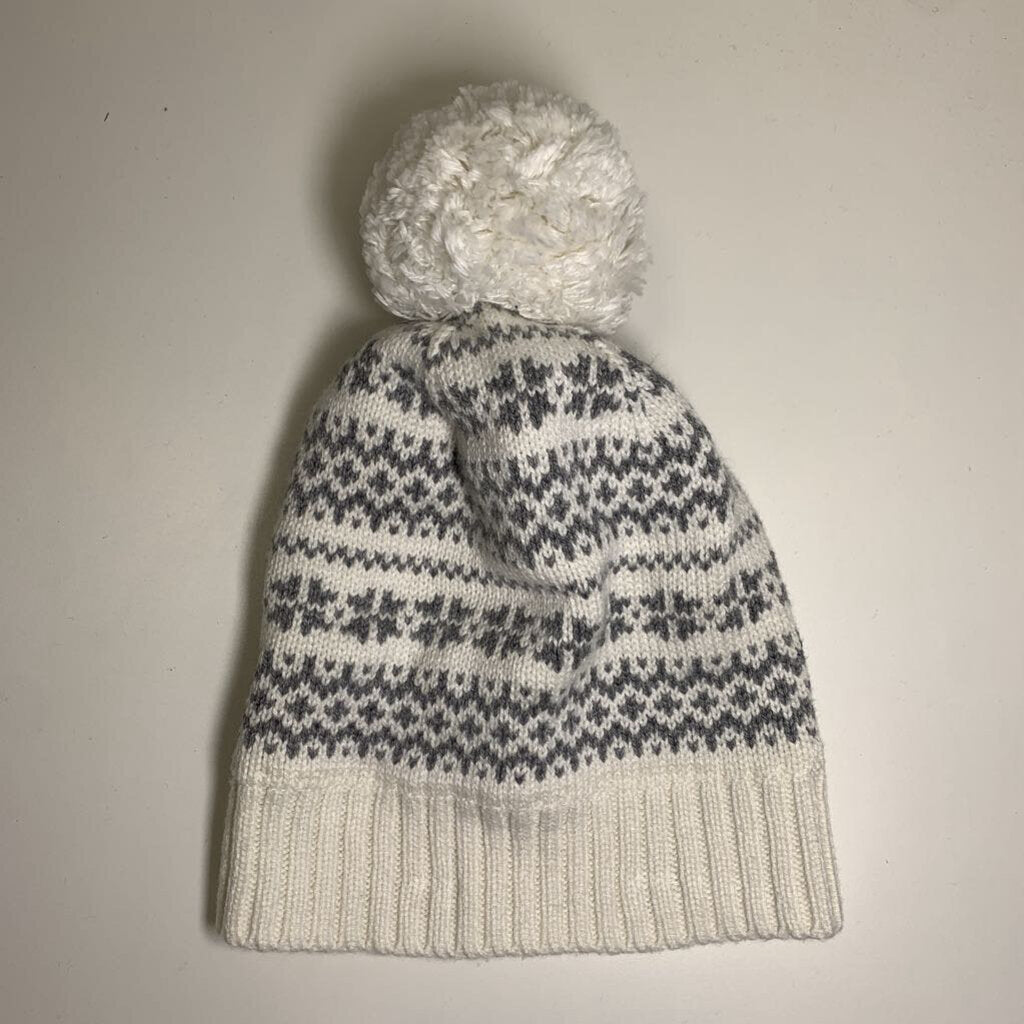 0-3M: Knit Hat w/ Pom Pom - Fair Isle