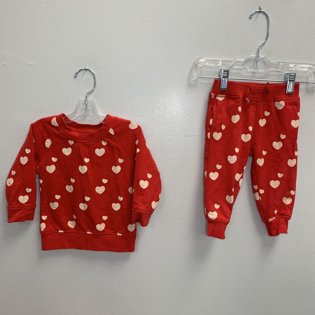 9-12M: Sweatsuit Bundle - Hearts