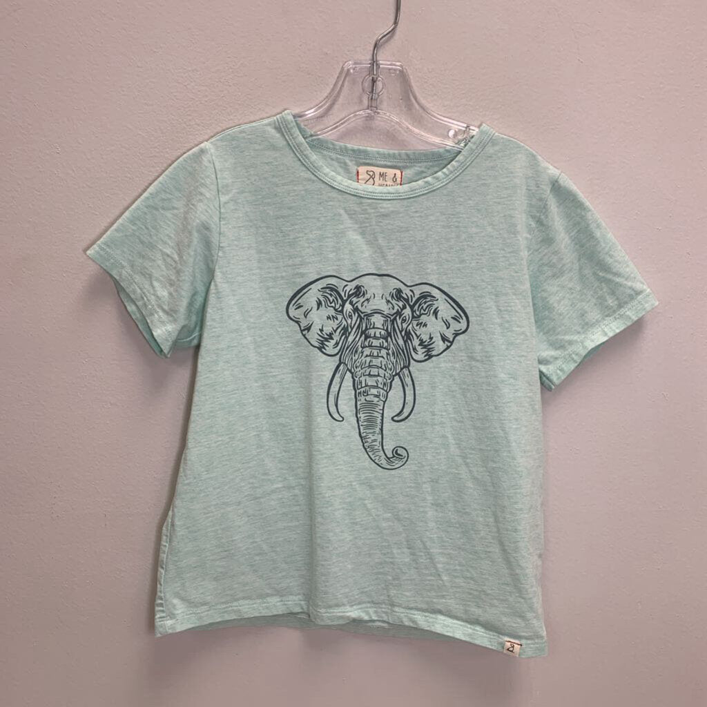 6/7Y: Graphic T-Shirt - Elephant