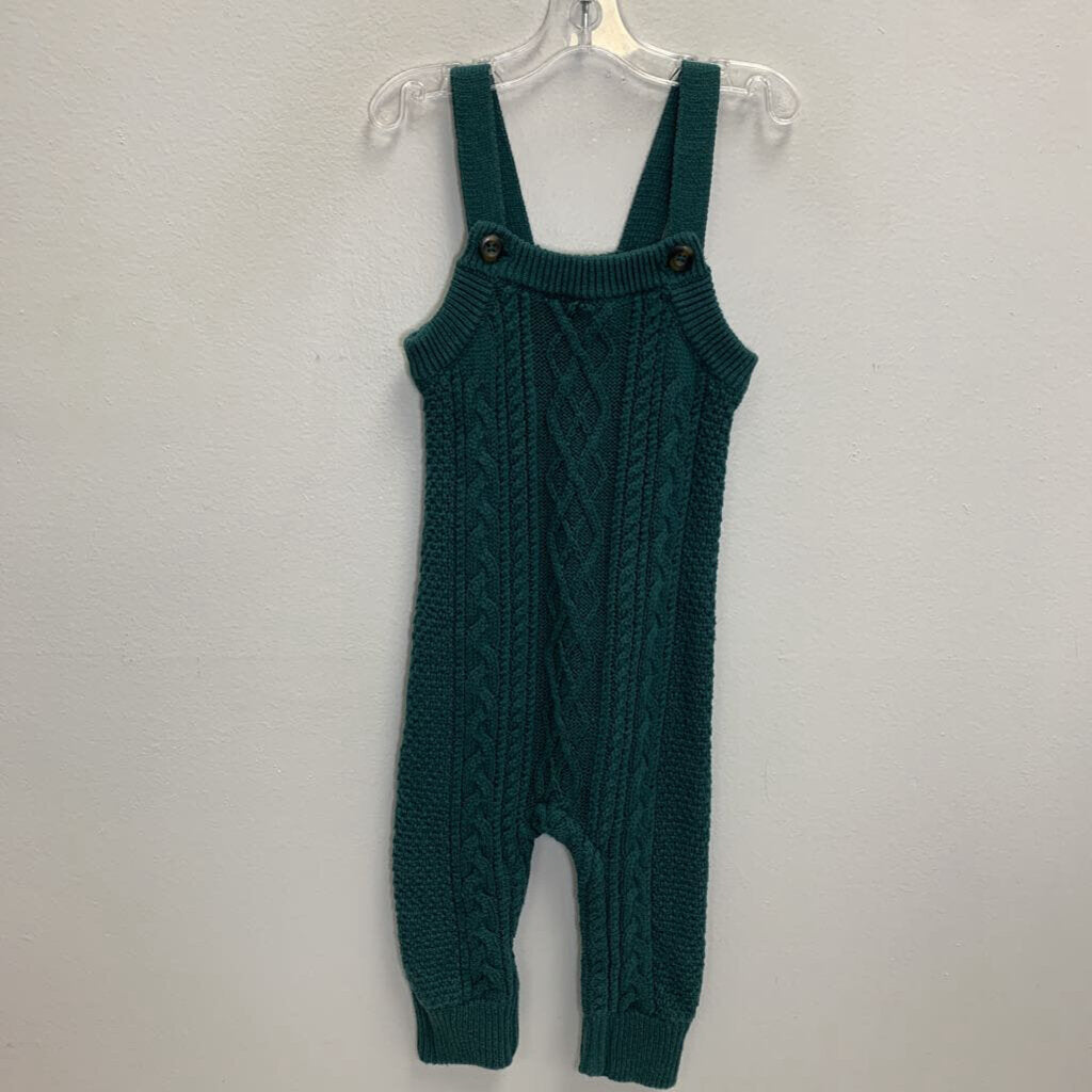6-12M: Knit Sweater Overalls