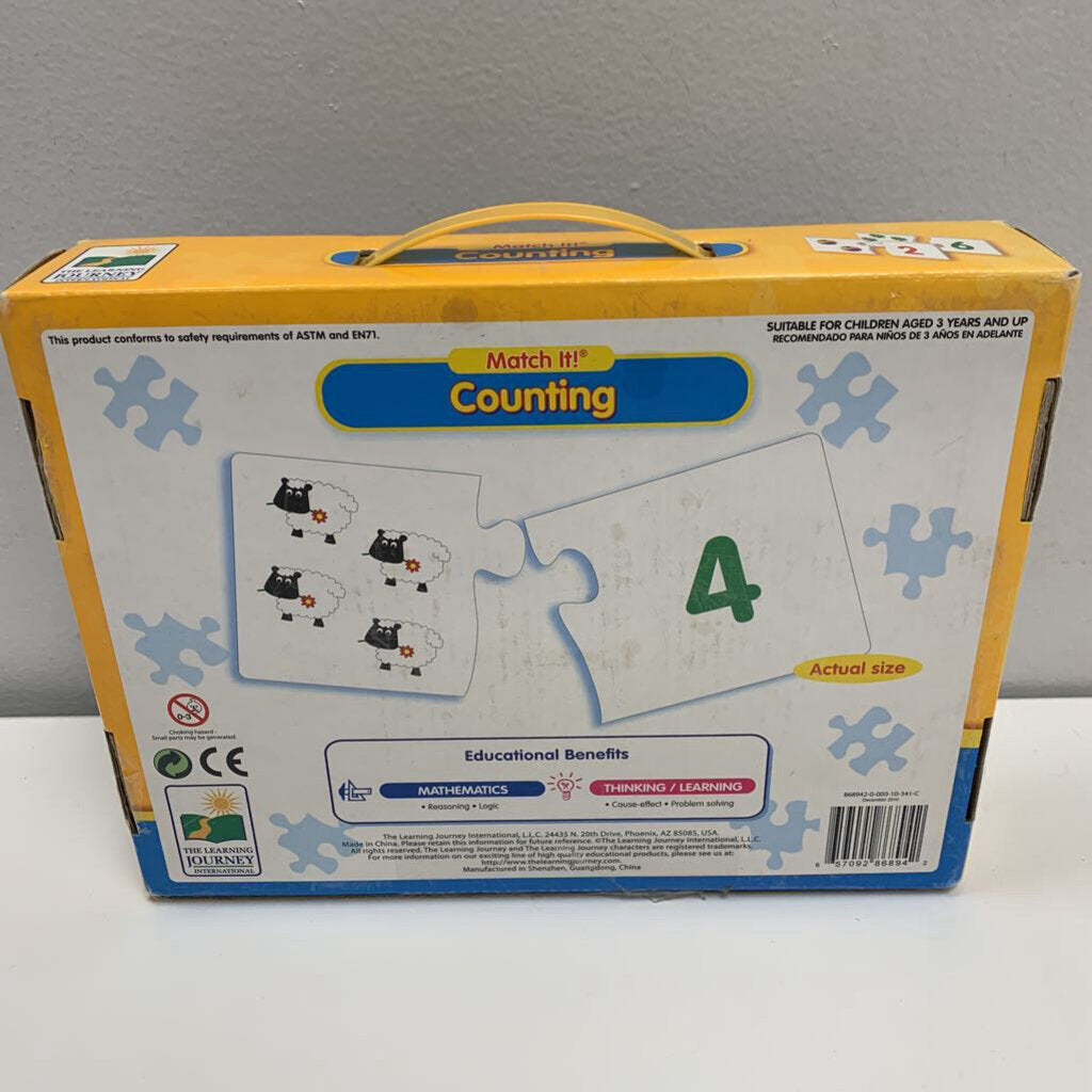 Match it! Counting - 30 Self Correcting Pairs