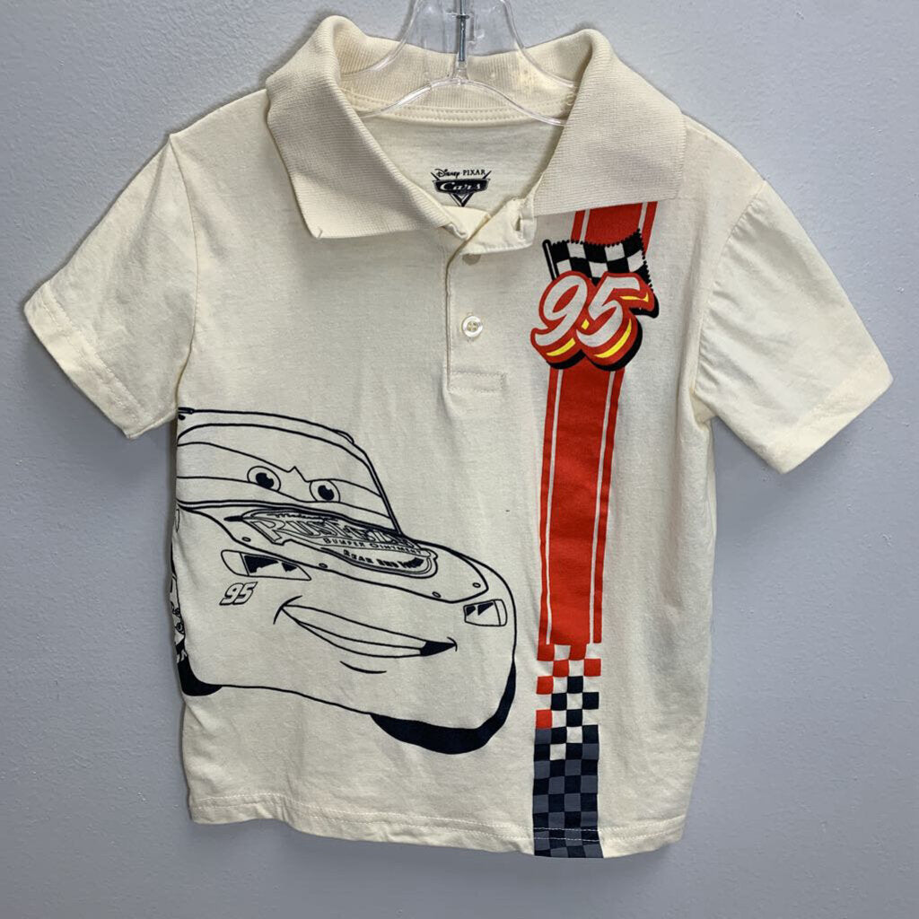 5T: Cars Lightning McQueen Polo Shirt AS IS