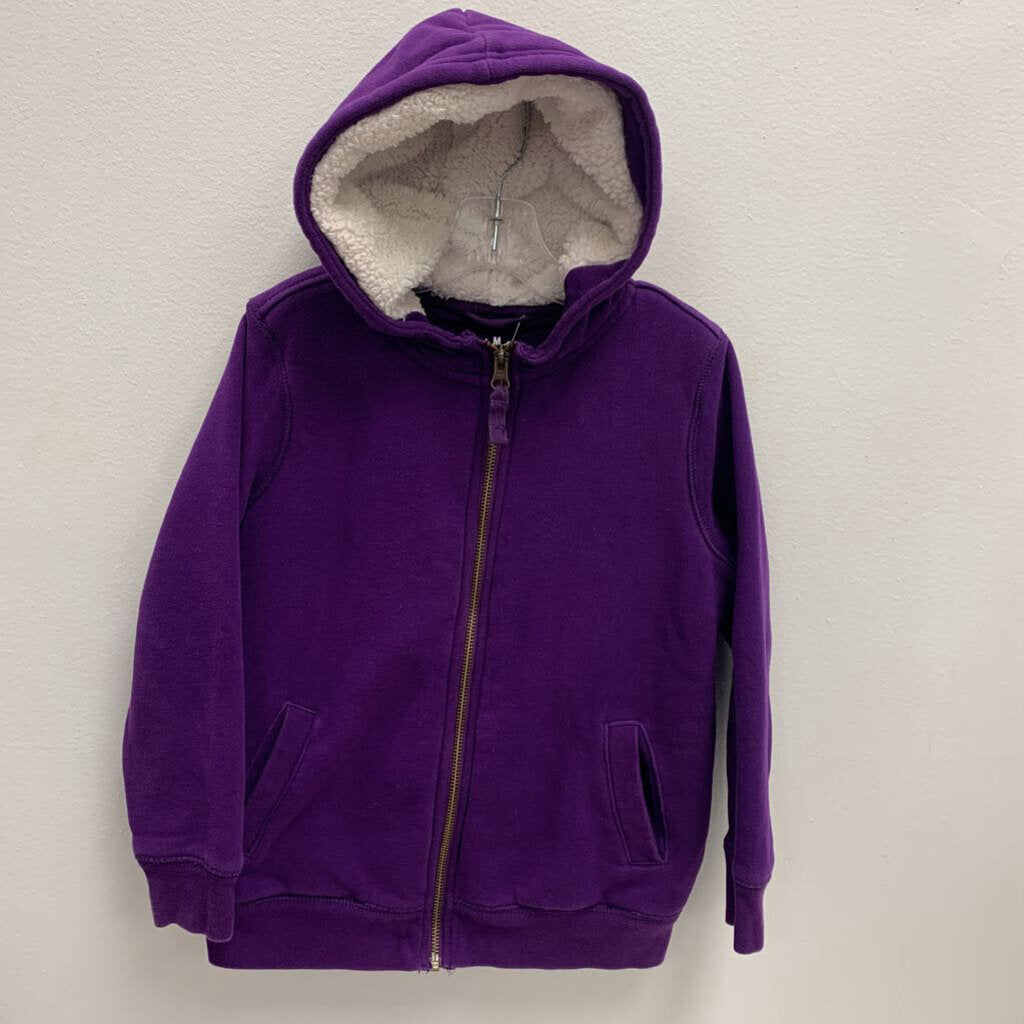 6-7: Teddy Fleece Lined Zip Hoodie