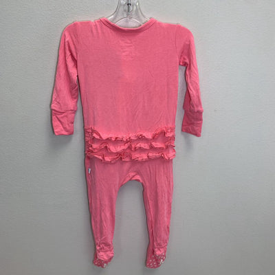 3-6M: Footie Ruffled Zippered