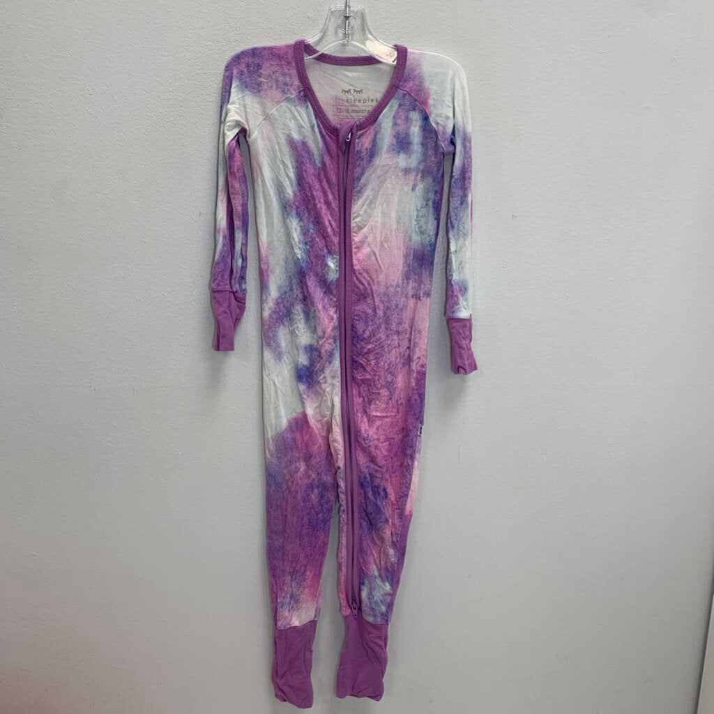 12-18M: Zippy Sleeper - Purple Watercolor