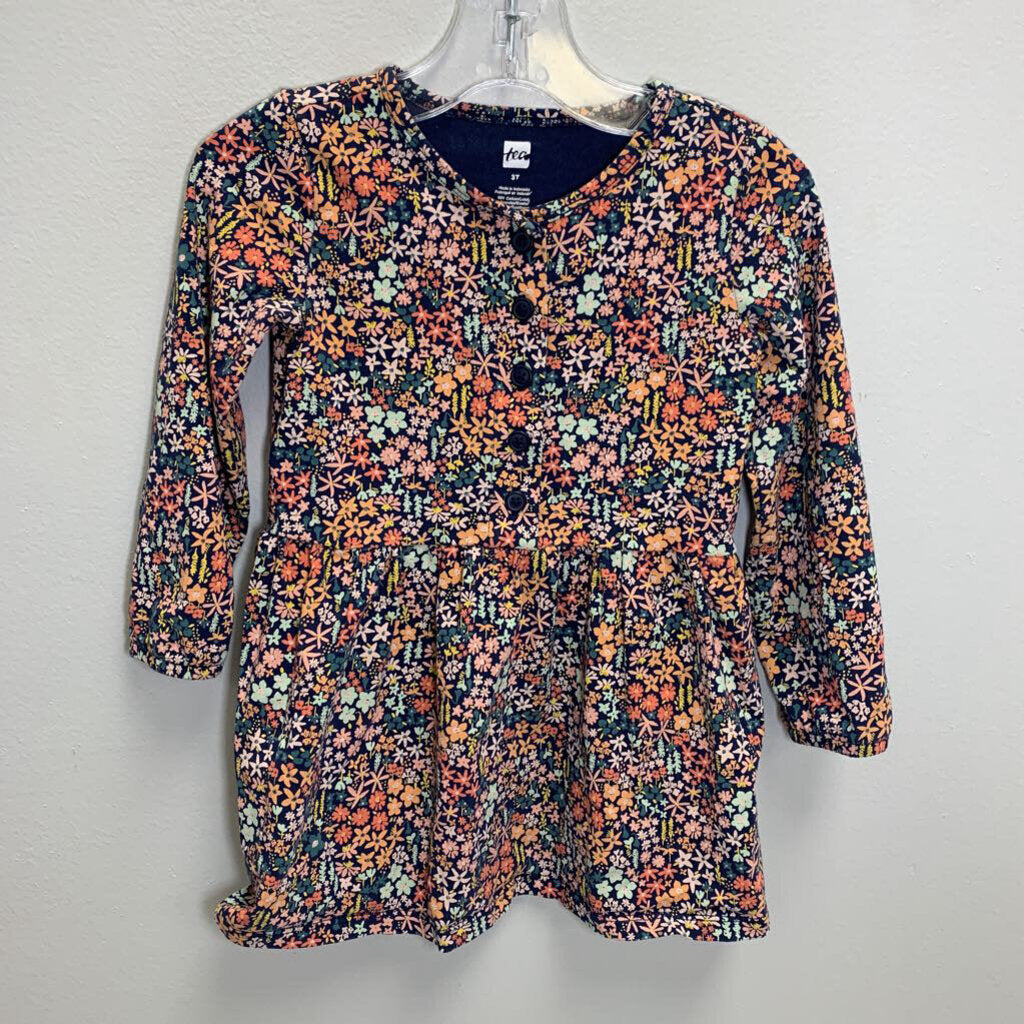 3T: Henley Tunic - Mountainside Wildflowers