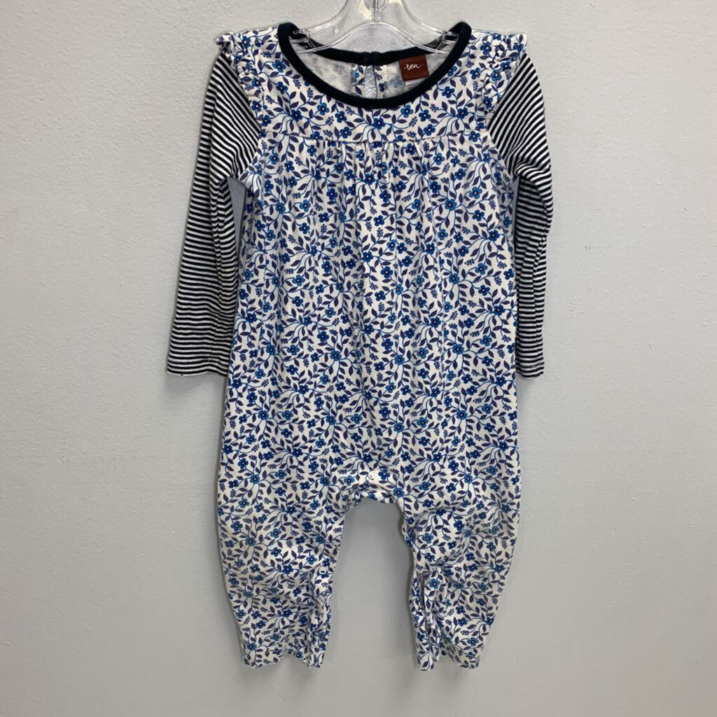 12-18M: Double Decker Romper - Poco Azul AS IS