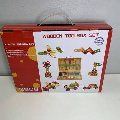 Wooden Toolbox Set