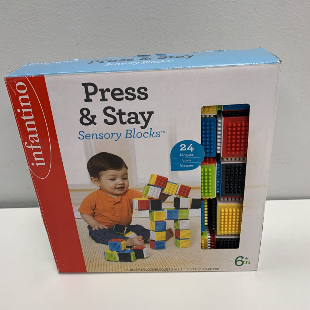 Press & Stay Sensory Blocks (24 pc)