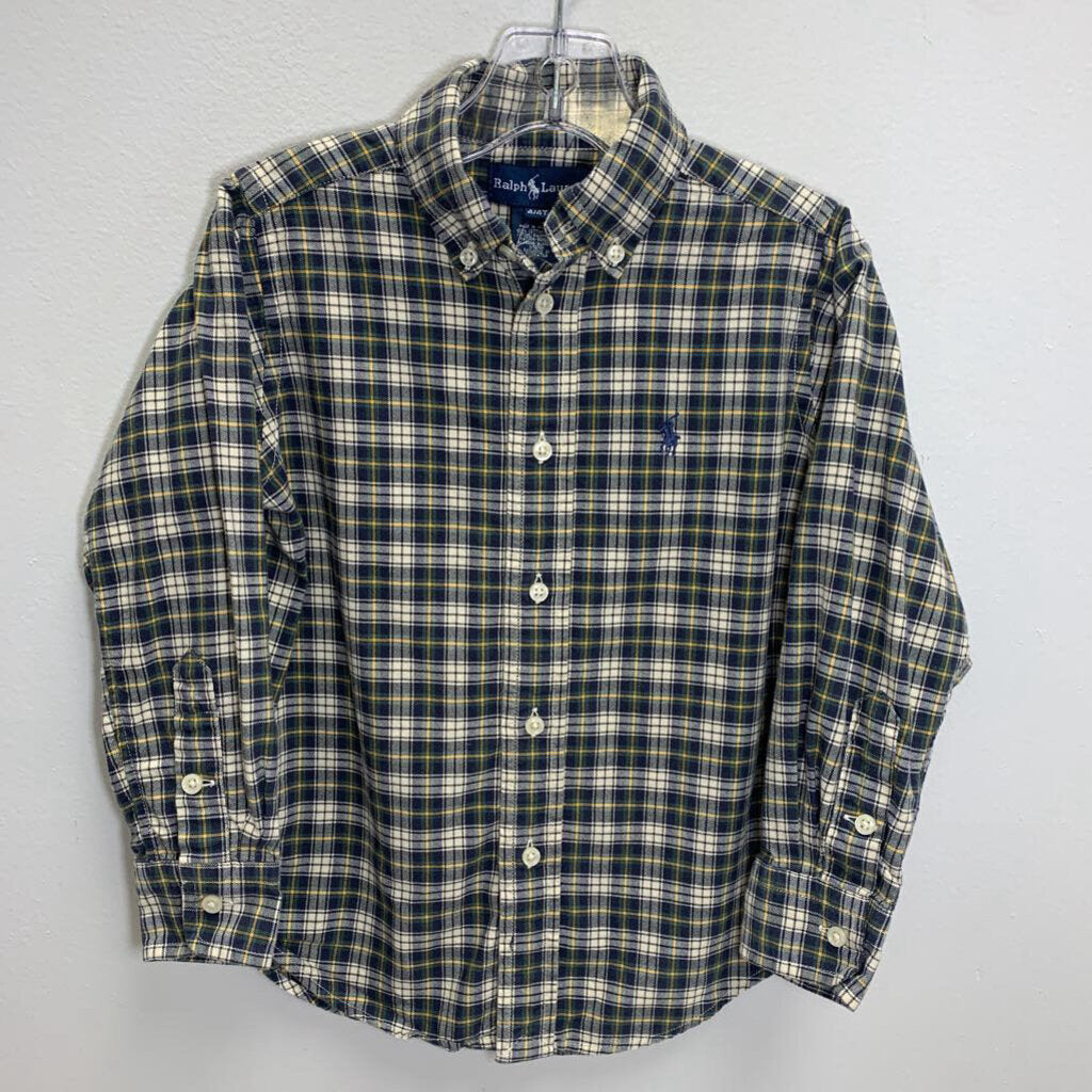 4/4T: Plaid Cotton Shirt