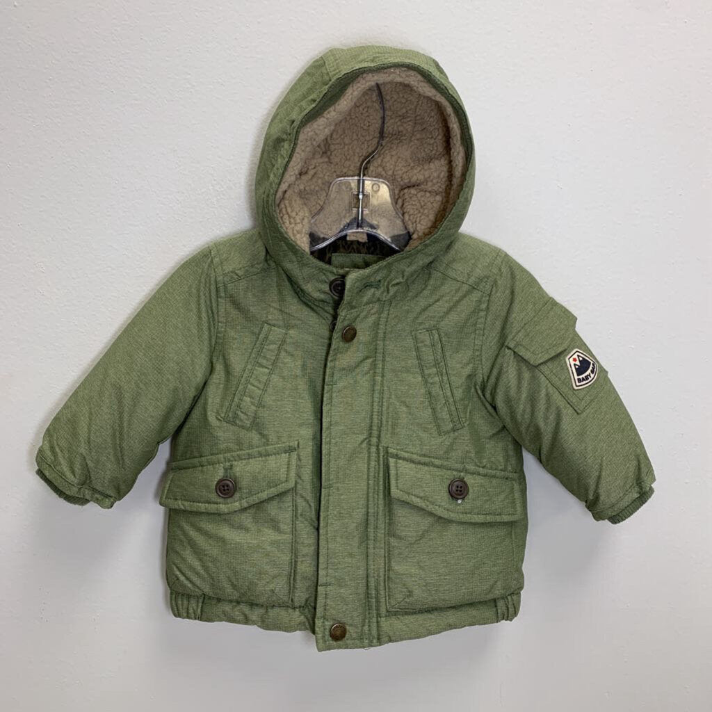 6-12M: Puffer Coat w/ Sherpa Lined Hood
