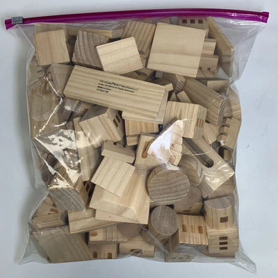 Wooden Castle Building Blocks Set