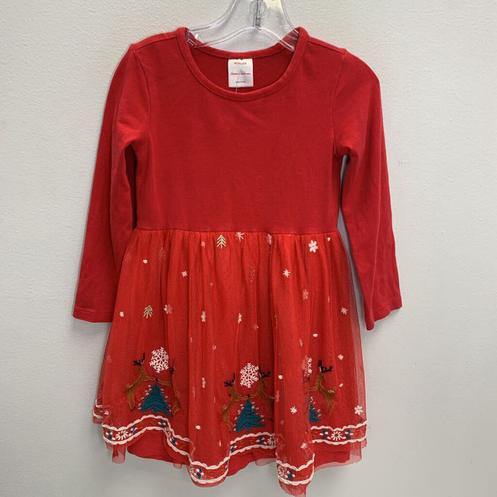 3T: Embroidered Tulle Christmas Dress AS-IS