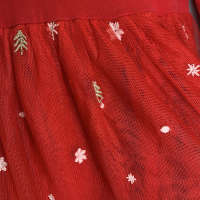 3T: Embroidered Tulle Christmas Dress AS-IS