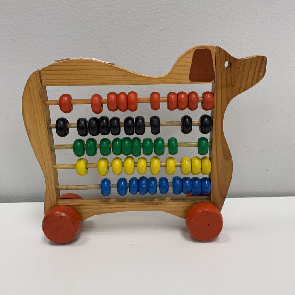 Wooden Abacus - Dog