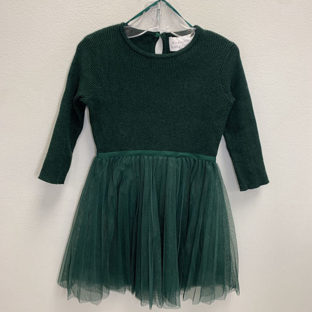 4T: Vienna Ribbed Tulle Dress