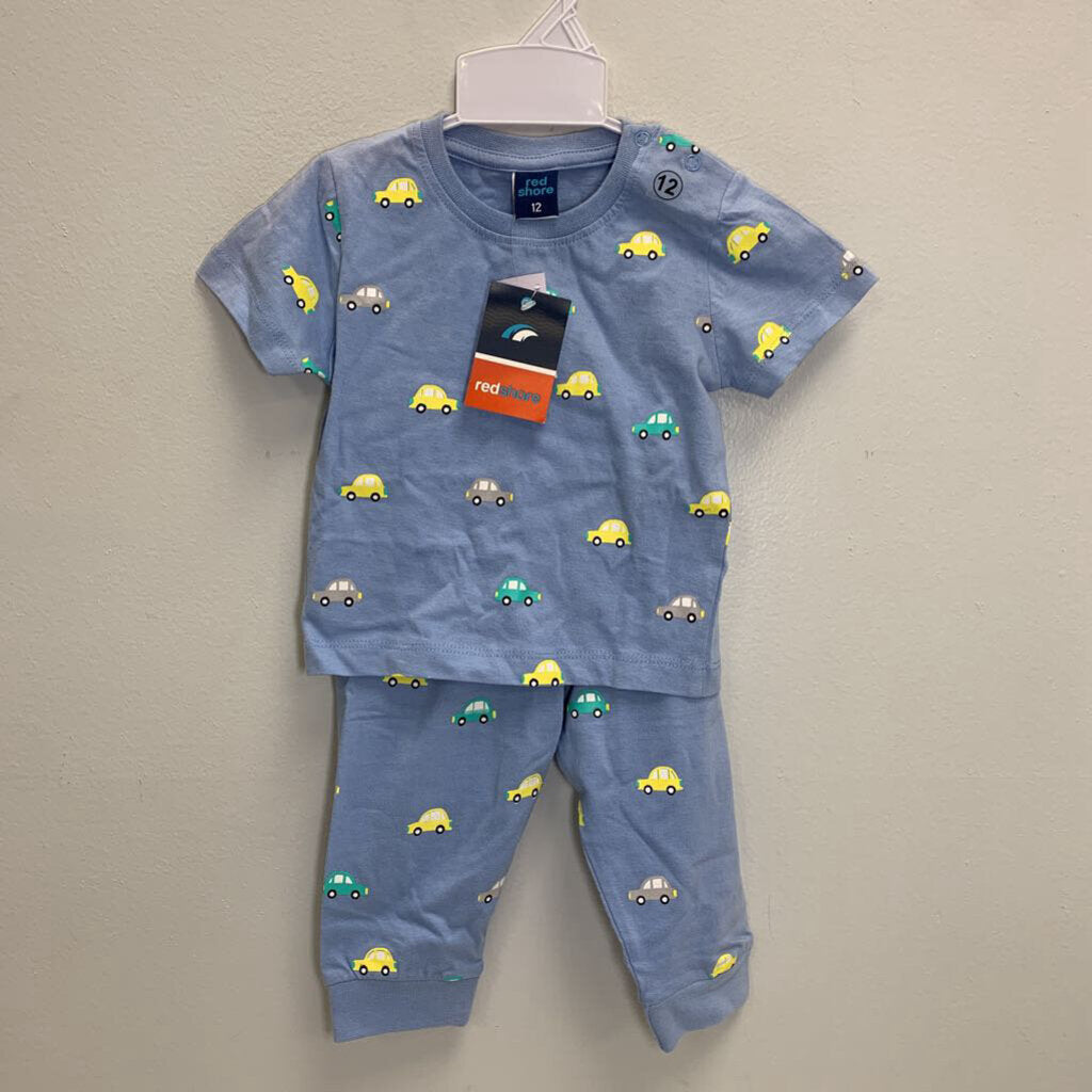 12M: T-Shirt and Pants Set - Cars NWT