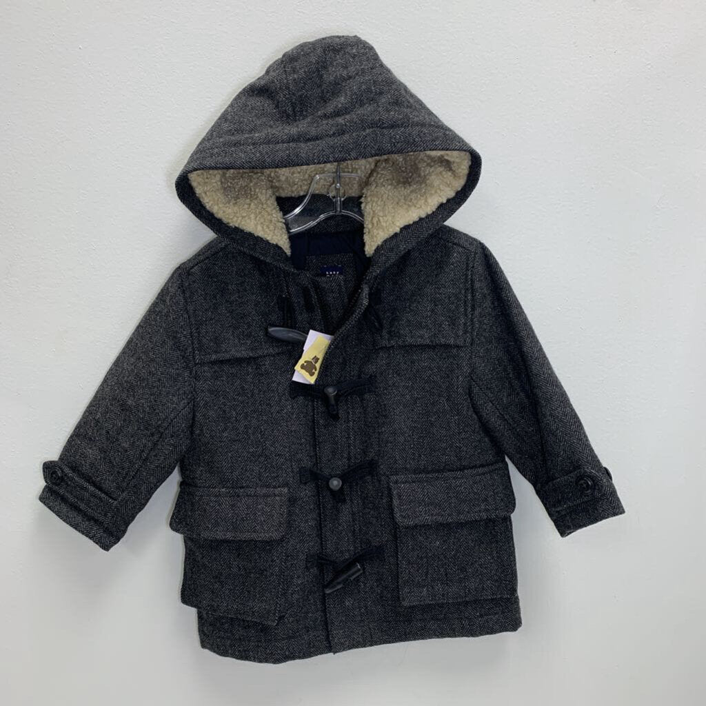 2: Wool Toggle Coat w/ Zipper NWT