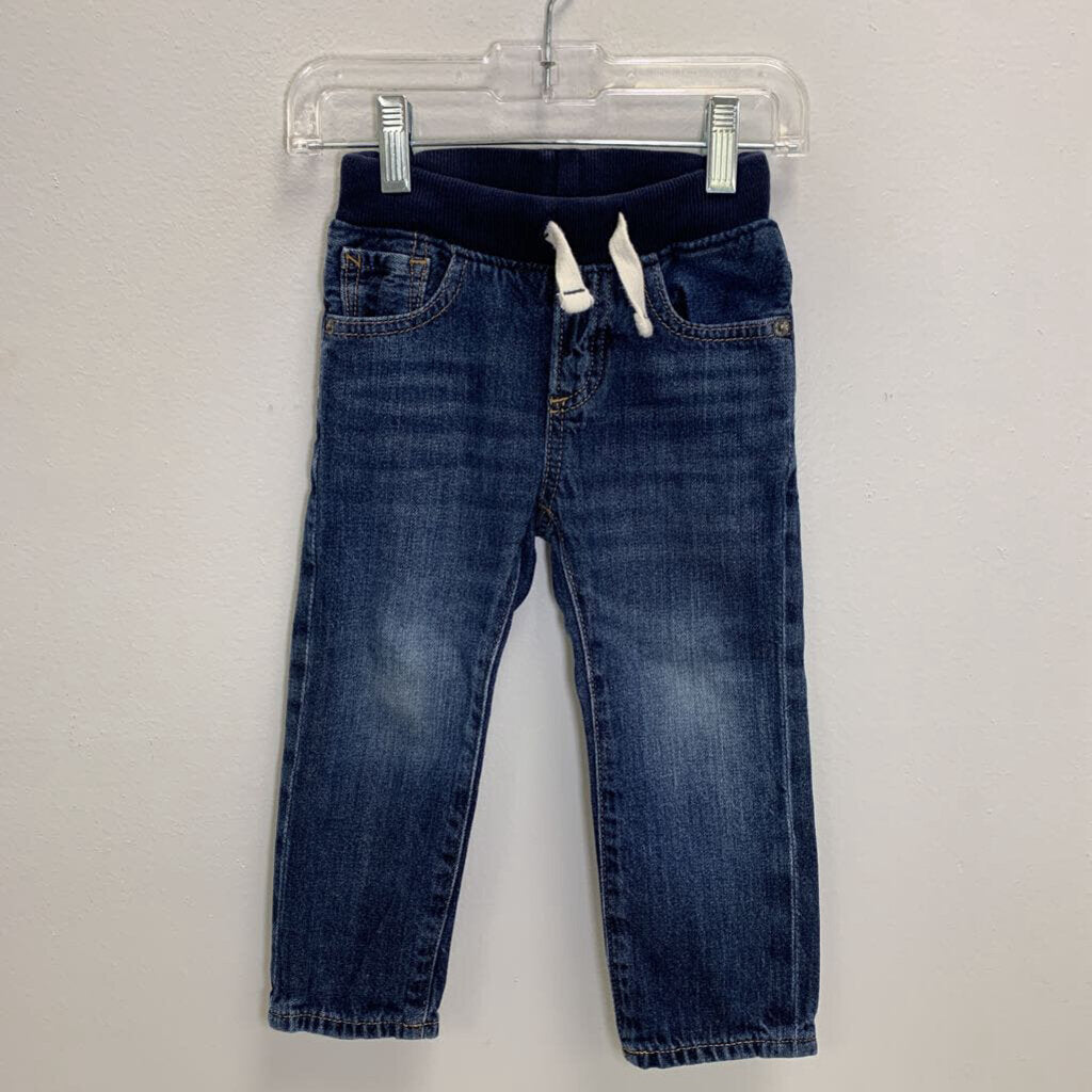 2: Slim Drawstring Denim Pants
