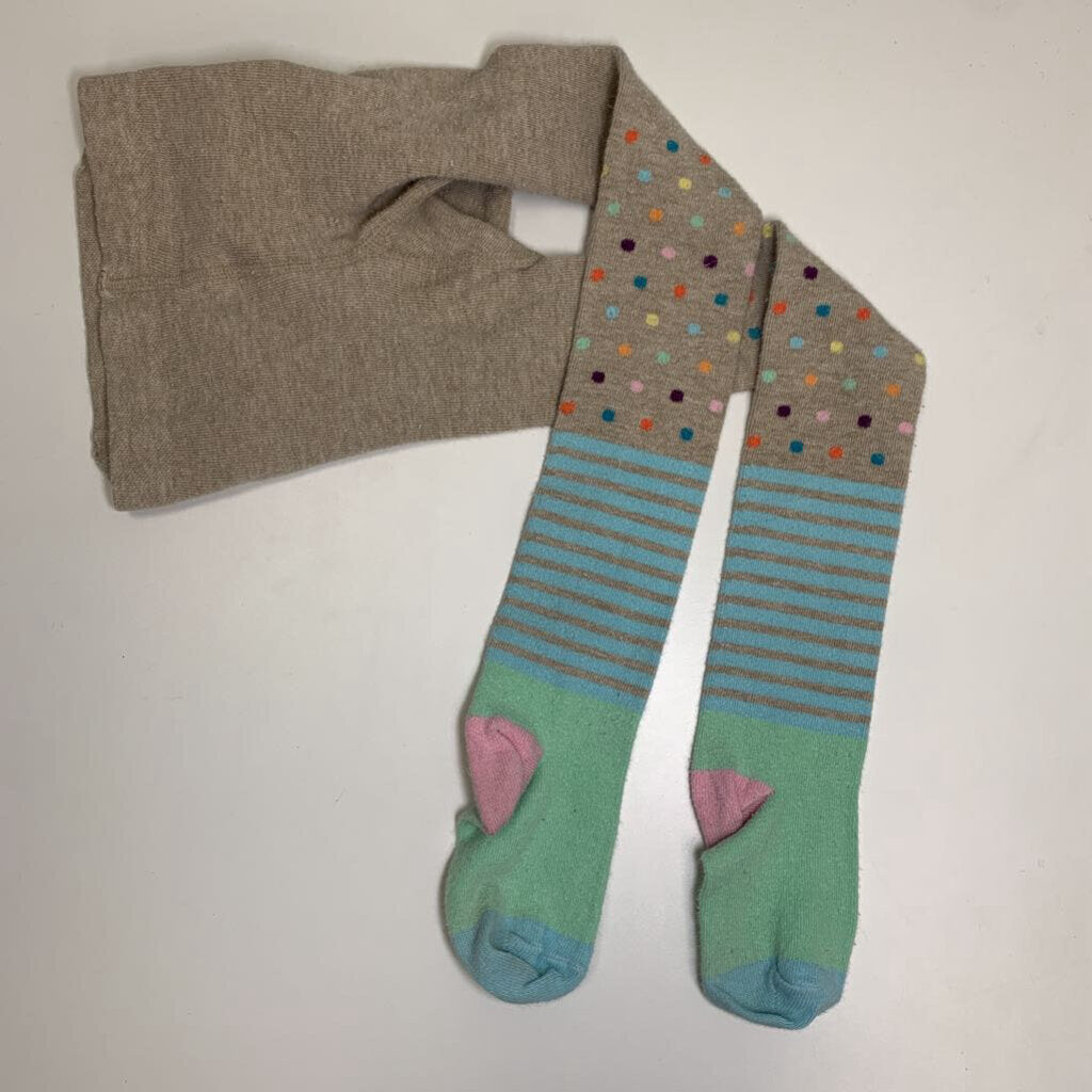 5-6: Knit Tights - Stripes & Polka Dots