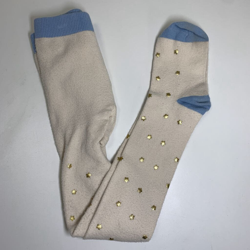 5-6: Knit Tights - Gold Stars