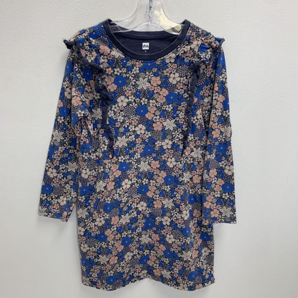 6: Ruffled Shoulder Dress - Floral