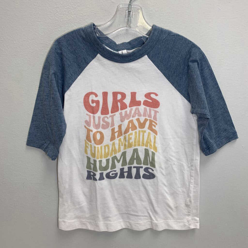 5: Raglan T-Shirt - Girls Just Want To Have Fundamental Human Rights