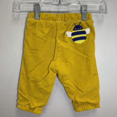 0-3M: Corduroy Drawstring Pants - Bee