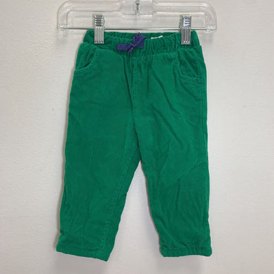 3-6M: Corduroy Drawstring Pants - Apple