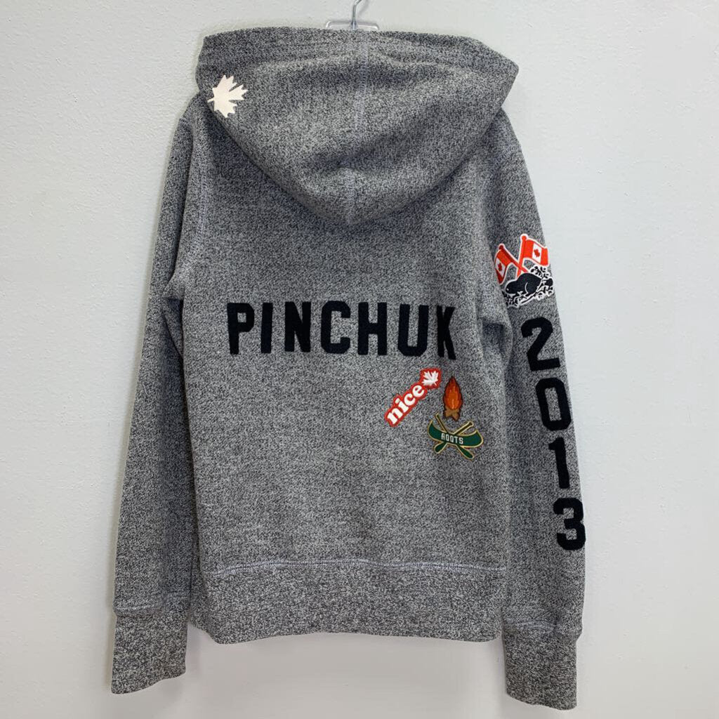 12-14: Full Zip Knit Hoodie - Pinchuk Patches