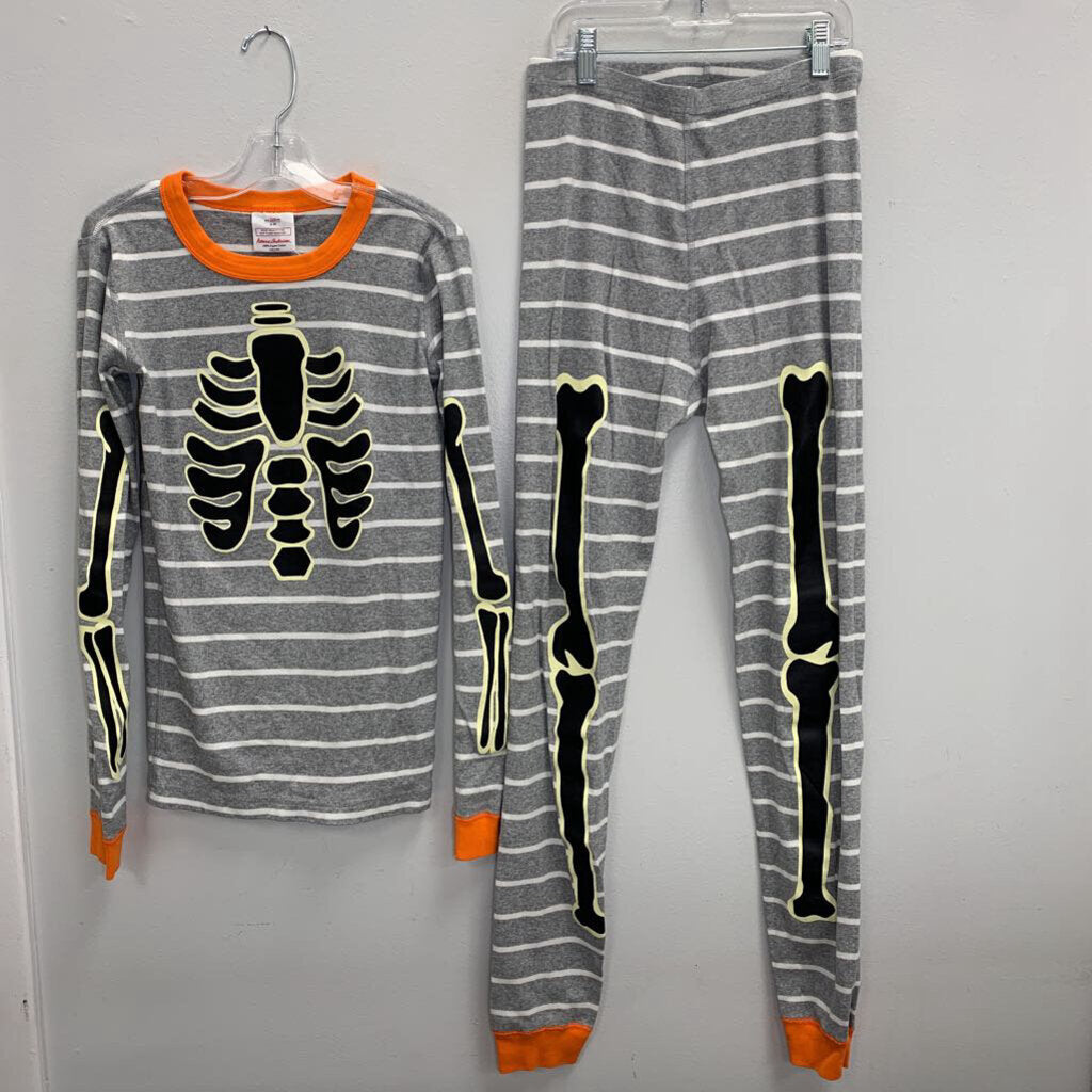 14: Long John Pajama Set - Glow In The Dark Skeleton