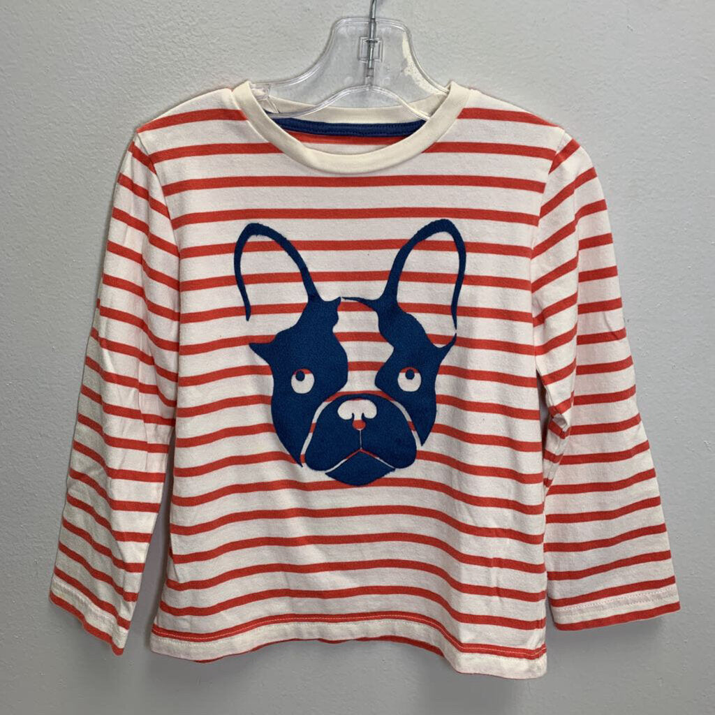 4-5Y: Striped Long Sleeve T-Shirt - Frenchie
