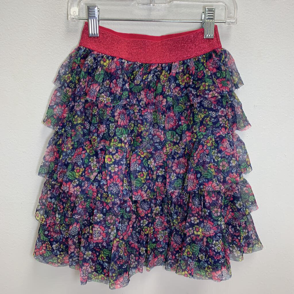 4-5Y: Tiered Tulle Skirt - Floral