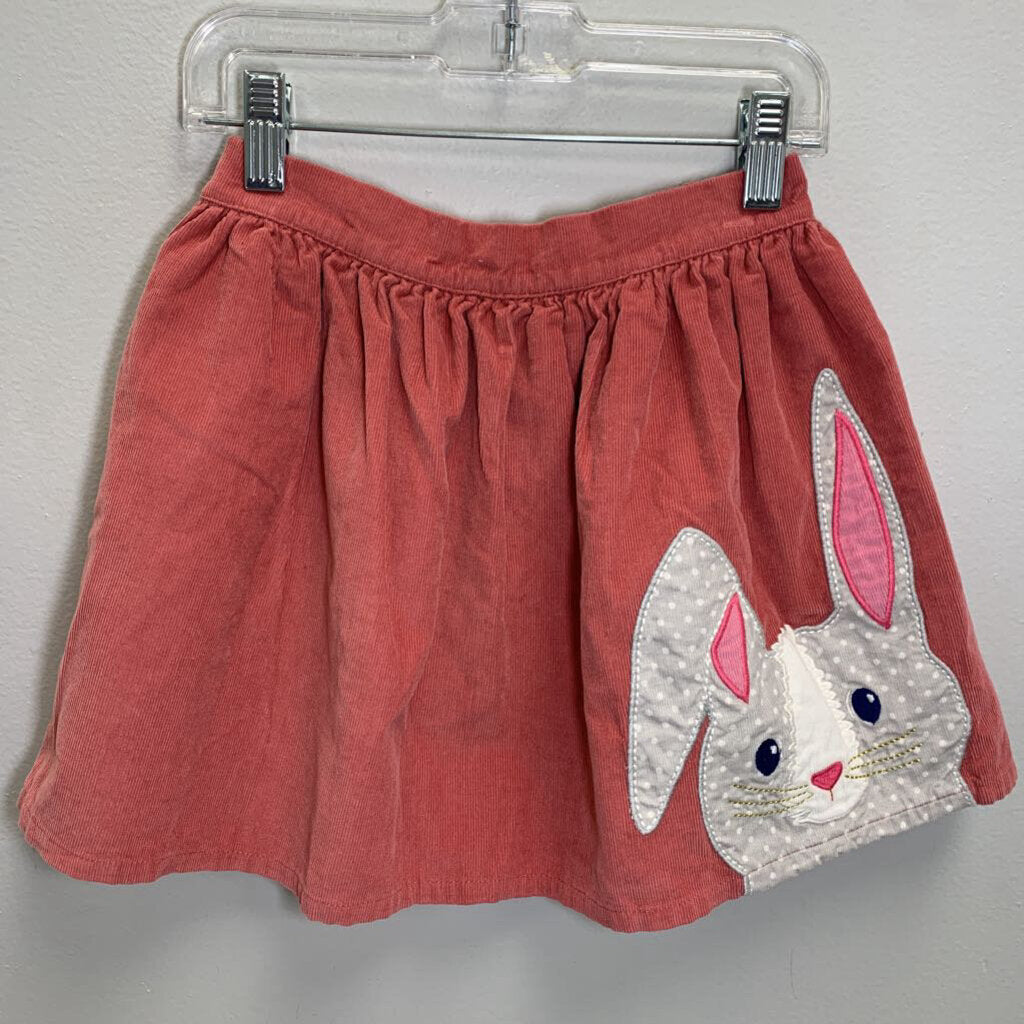 6-7Y: Applique Corduroy Skirt - Bunny