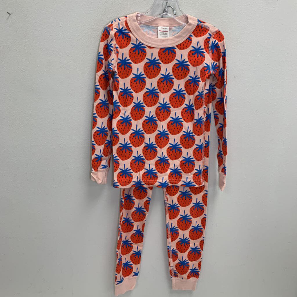 5: Long John Pajama Set - Strawberries