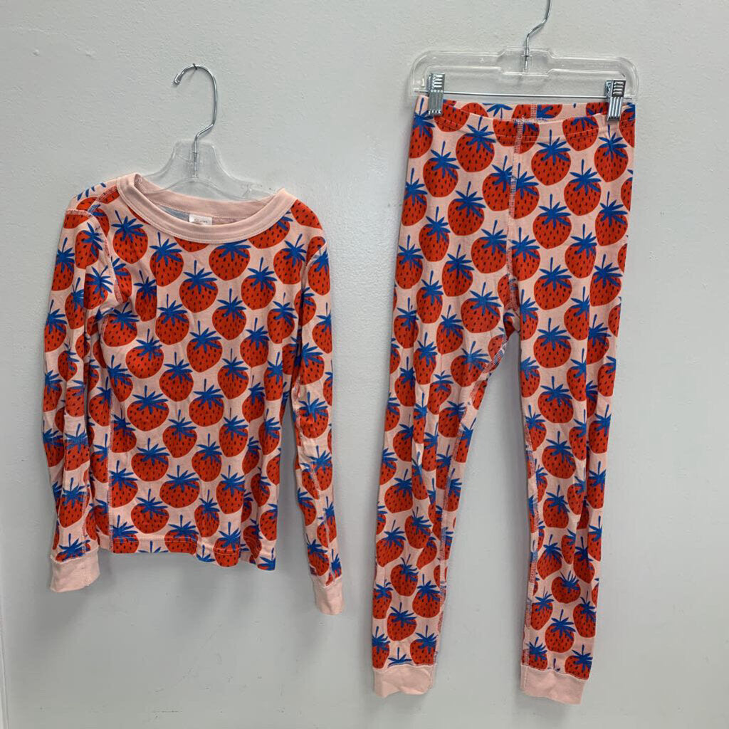 8: Long John Pajama Set - Strawberries