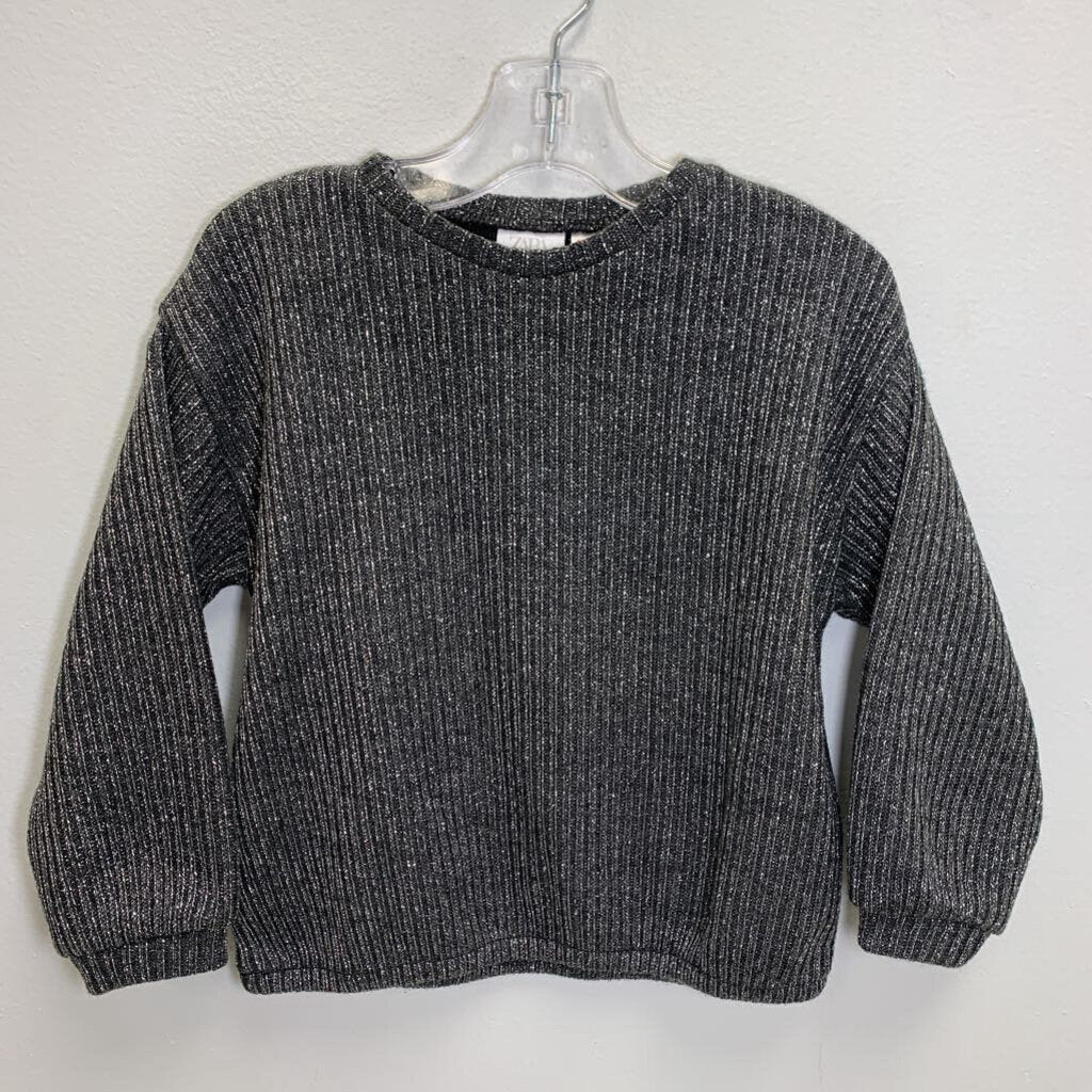 2-3T: Metallic Ribbed Knit Sweater