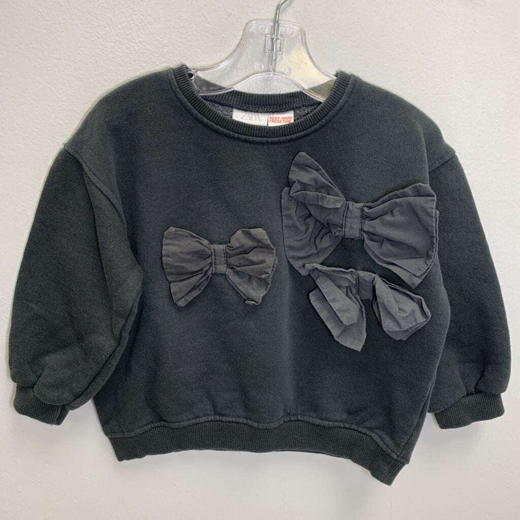 3-4: Crewneck Sweatshirt - Bows Applique