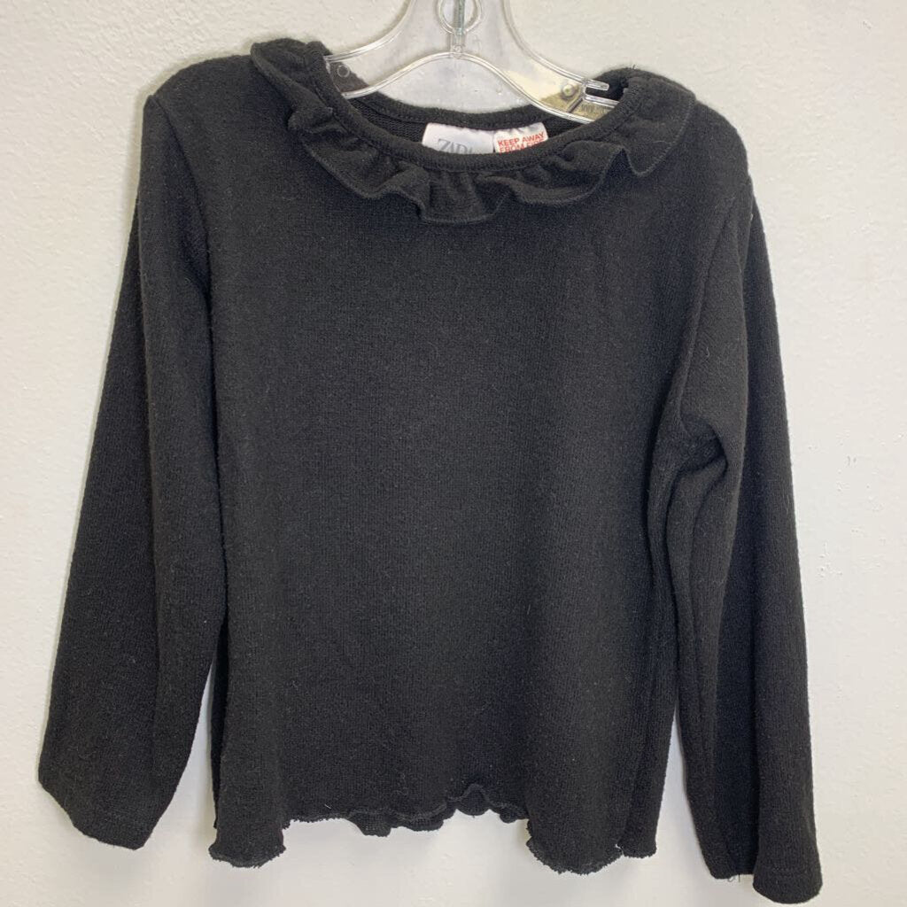 2-3: Ruffled Knit Top