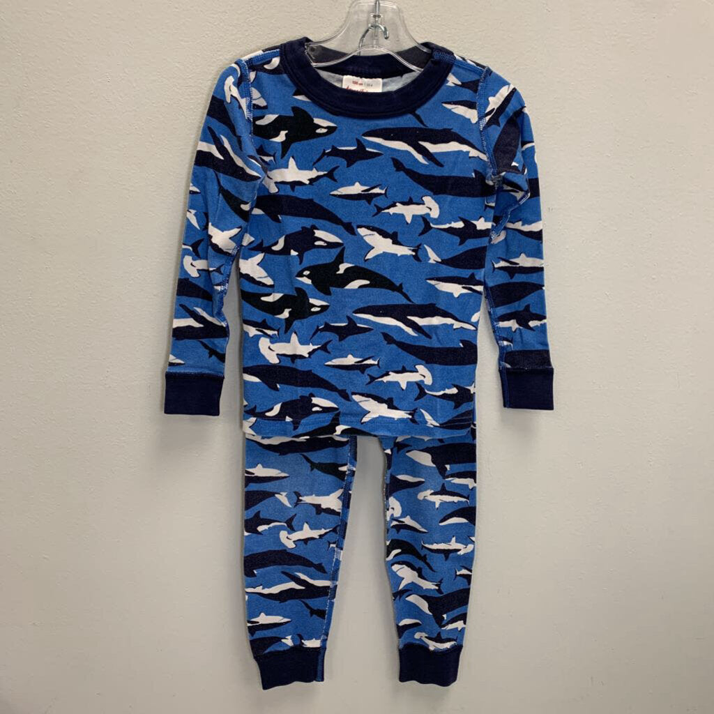 4: Long John Pajama Set - Whale / Shark