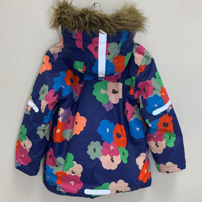 5-6Y: All Weather Waterproof Coat - Navy Floral