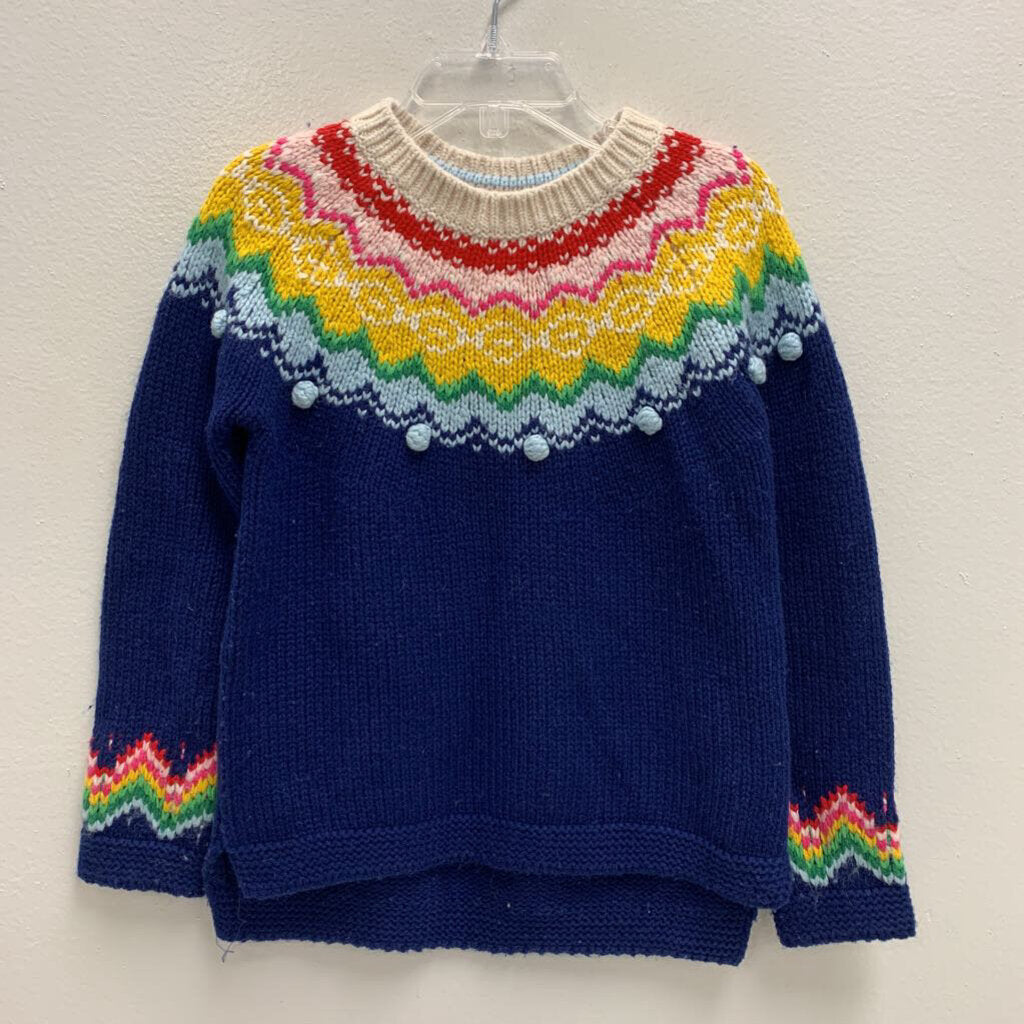 4-5Y: Fair Isle Sweater - Rainbow
