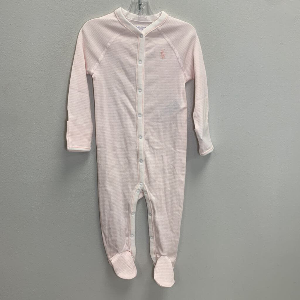 9M: Striped Footie Sleeper